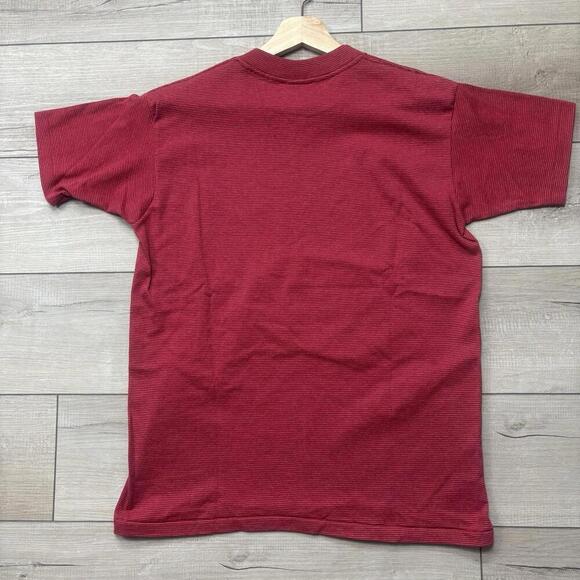 VTG 90s Florida State Seminoles T-Shirt Red Striped Tennessee River USA Made M - Picture 3 of 6